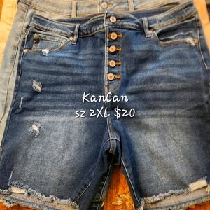 KanCan Women's Blue Denim Shorts